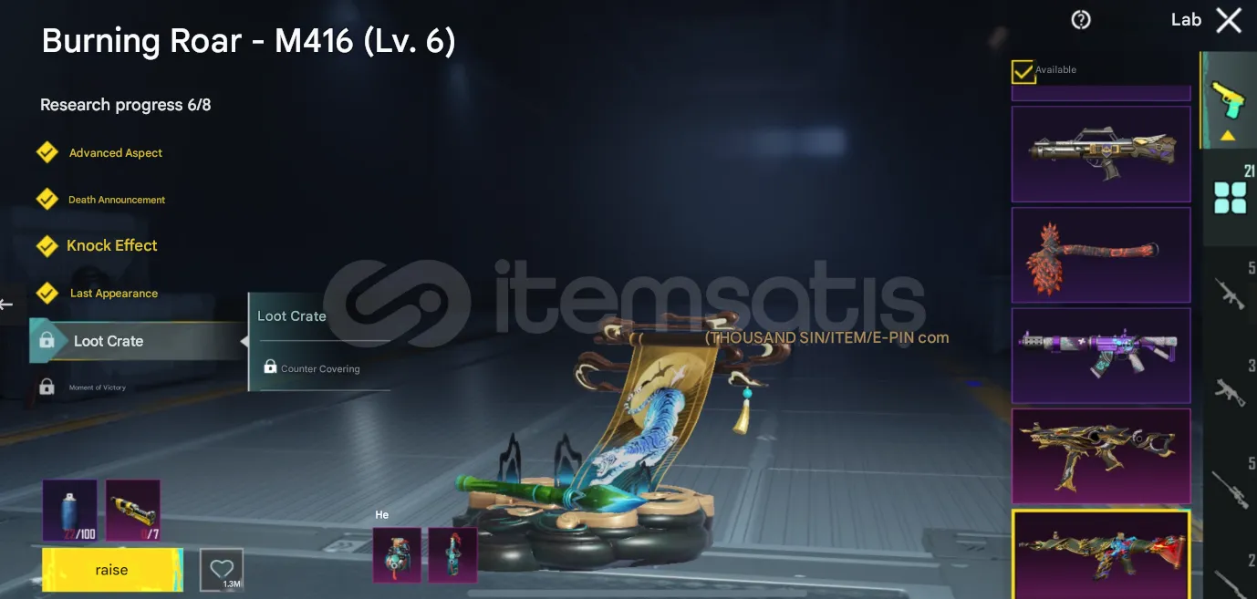 PGM579 Level 71 | Royale Pass | Horus UAZ | Dodge Hornet | Legendary Outfits | Laboratory M416 Lv.7 | Laboratory Groza Lv.4 (G)